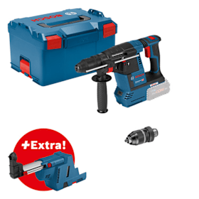 Bosch Professional Akku-Bohrhammer SDS Plus GBH 18V-26F mit GDE L-Boxx