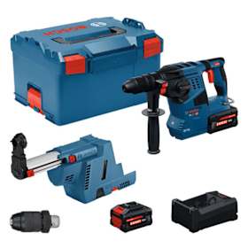 Bosch Professional Bohrhammer SDS Plus GBH18V-28F mit 2x EXBA18V-80 Akku und L-BOXX