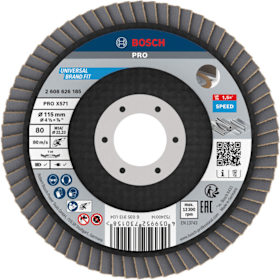 Bosch Professional Fächerschleifscheibe abgewinkelt 115 K80 X571 Pro-Serie