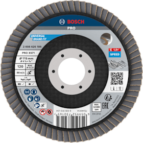 Bosch Professional Fächerschleifscheibe Abgewinkelt 115 K120 X571