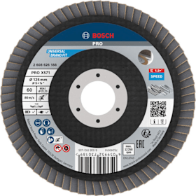 Bosch Professional Fächerschleifscheibe Abgewinkelt 125 mm K60 X571