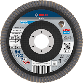 Bosch Professional Fächerschleifscheibe Abgewinkelt 125 mm Korn 120