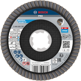 Bosch Professional Fächerschleifscheibe X571 Abgewinkelt 115 mm K60 X-LOCK