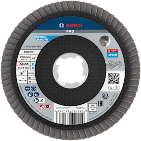 Bosch Professional Fächerschleifscheibe X571 abgewinkelt 125 mm K40 X-LOCK
