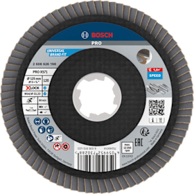 Bosch Professional Fächerschleifscheibe abgewinkelt 125 mm K120 X-LOCK