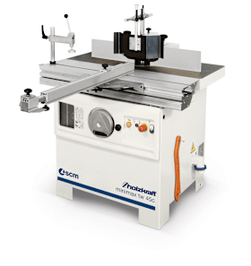 Holzkraft Tischfräse Minimax TW45C mit Aluminiumschiebeschlitten und schwenkbarer Frässpindel