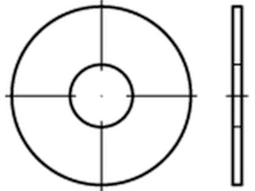 Reyher Kotflügelscheiben Edelstahl A2 5,3 x 20 x 1,5 mm