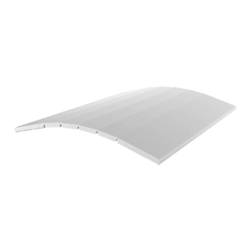 EXTE Flexleiste aus weißem PVC 80 x 2 mm zur Abdeckung von Anschlussfugen und Eckverbindungen