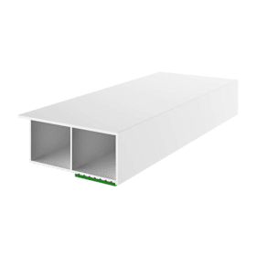 DECKLEISTE 50X15 +FAHNE SCHAUM SK SAPELI (641550-G6)