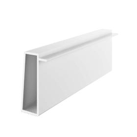 EXTE Kammerleiste Kunststoffprofil 13 x 35 mm grau