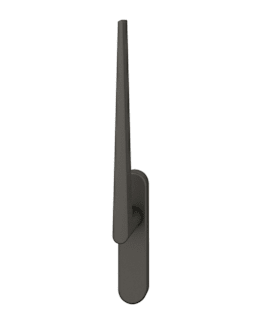 FSB Handhebel Design 1005, aufliegend, oval, Aluminium, dunkelbronzefarben, für Hebeschiebetür