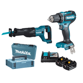 MAKITA Set: Aktionspaket Akku-Maschinen DDF485 und DJR186ZK HW 2026