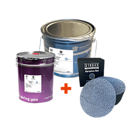 Hesse Lignal Set: Isolierfüller 25 kg Set mit STROXX Schleifgittern Ø 150 mm K240
