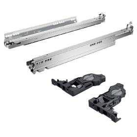 Hettich Set: 5x Actro 5D Silent System Auszugsführung 520 mm inkl. Schnäpperset
