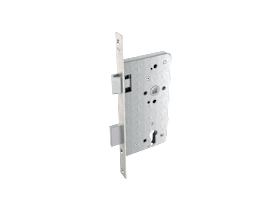 KFV Haustür-Einsteckschloss 154-1/2-PZW 65-L-22-K Alt Silber lackiert