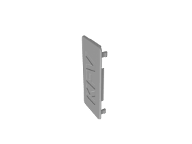 KFV Abdeckkappen Mehrfachverriegelung anthrazitgrau glänzend 2 mm Zusatzblende VE 5 St.