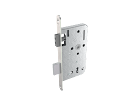 KFV Einsteckschloss Magnetschloss mit abgerundetem Stulp Nirosta matt 20 mm
