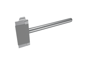 KFV Softlock Fallen Kopf angeschrägt 65 mm Dorn Mehrfachverriegelung Zubehör