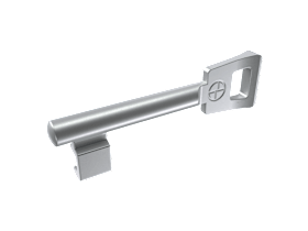 KFV Buntbartschlüssel mit Schweif 51 mm Schlosszubehör