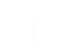 KFV Mehrfachverriegelung drückerbetätigt mit U-Stulp 6x24x6 mm verzinkt