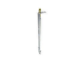 KFV Anschlussstulp hell verzinkt Umlenkgetriebe 16x3x235 mm Mehrfachverriegelung
