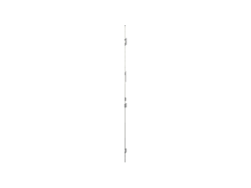 KFV U-Profil-Schließleiste BD25-2 mit SKG 2 und RAL 9007, Mehrfachverriegelung