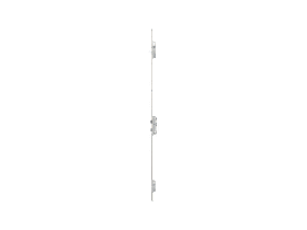 KFV Mehrfachverriegelung schlüsselbetätigt silber RAL 9007, U-Stulp 6x24x6 mm, SKG 2, VE 5 Stück