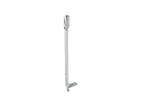 KFV Eckwinkel mit Standardverzahnung, hell verzinkt, 16x3x235 mm, Schließblech für Mehrfachverriegelung