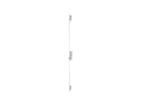 KFV Mehrfachverriegelung schlüsselbetätigt hell verzinkt, flachstulp 20 mm, abgerundet, 55/72/8 mm