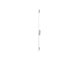 KFV Mehrfachverriegelung schlüsselbetätigt hell verzinkt, Flachstulp 20 mm, abgerundet, 65/72/8 mm, DIN LS gestellt