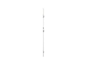 KFV Schließleiste U-Profil BD25-2-280EFH mit SKG 2 Beschlag RAL 9007 Silberfinish