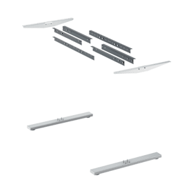 Hettich Gestell-Modul für variable Tischplattengrößen, pulverbeschichteter Stahl, max. Tragkraft 120 kg