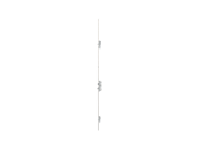 KFV Mehrfachverriegelung schlüsselbetätigt Silber RAL 9007 mit 2 mm Softlockfalle
