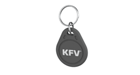 KFV Zutrittskontrollsystem Keyfob Transponder rund signalgrau A0