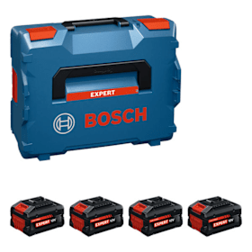 Bosch Professional Akkupack 18V Hochleistungsakku 4er Set mit langer Laufzeit