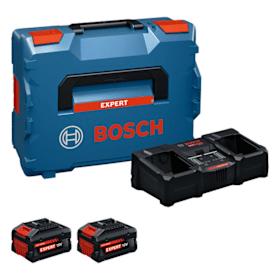 Bosch Professional Batterie- und Ladegerät Set 18V mit Schnellladefunktion