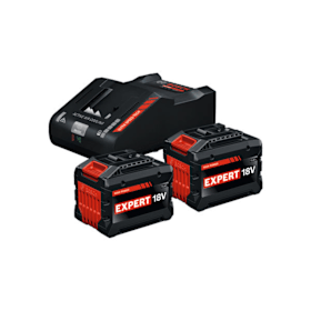 Bosch Professional Batterie- und Ladegerät Set 18V Hochleistungsakku mit Schnellladegerät