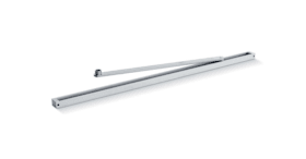 GEZE Rollenschiene EMD-F silberfarbig, Aluminium, für Drehflügeltürantrieb, 760 mm, eloxiert