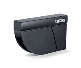 GEZE Laserscanner GC 342 schwarz, Aluminium, Türabsicherung für Drehflügel- und Karusselltüren, IP54