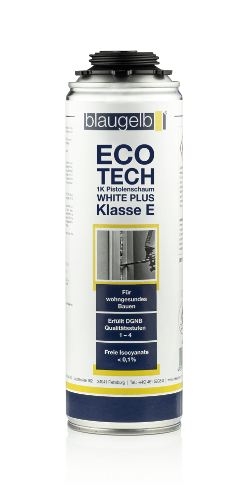 blaugelb 1K Pistolenschaum EcoTech White Plus Klasse E