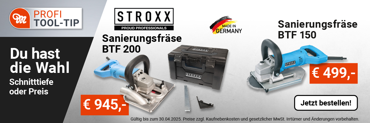 Aktionsbanner Sanierungsfräse
